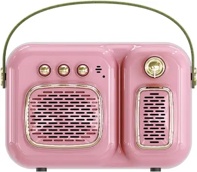 Mini zunanji HD zvočnik Retro brezžični prenosni Bluetooth zvočnik Subwoofer Zunanji prenosni majhen zvočnik