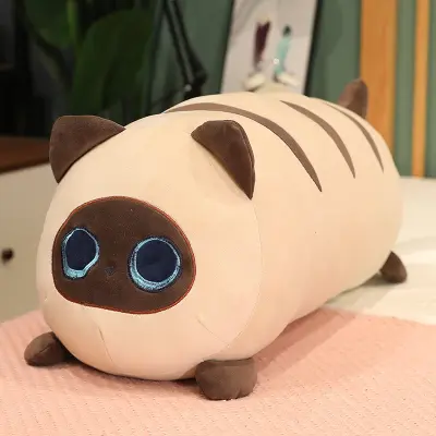 Cute Fat Cat Plišasta lutka, mehka srčkana mačja lutka iz blaga, otroška udobna blazina, darilo