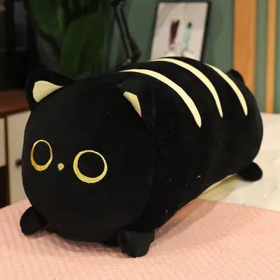 Cute Fat Cat Plišasta lutka, mehka srčkana mačja lutka iz blaga, otroška udobna blazina, darilo