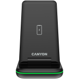 Canyon wireless charger WS-304 15W 3in1 Black