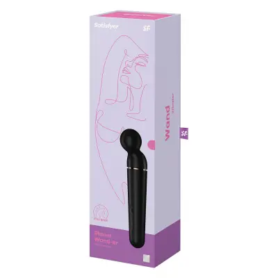 Masažni vibrator Satisfyer Planet Wand-er, črn
