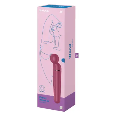 Masažni vibrator Satisfyer Planet Wand-er, berry