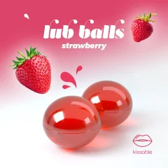Masažni kroglici Crushious - Lub Balls, z okusom jagode