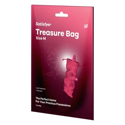 Vrečka za shranjevanje vibratorja Satisfyer Treasure Bag M, roza