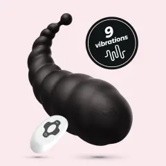 Vibracijski jajček Crushious - Cocoon, z daljincem, črn