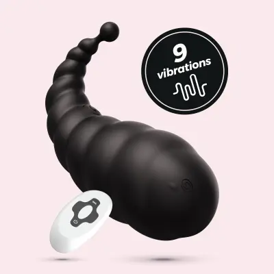 Vibracijski jajček Crushious - Cocoon, z daljincem, črn