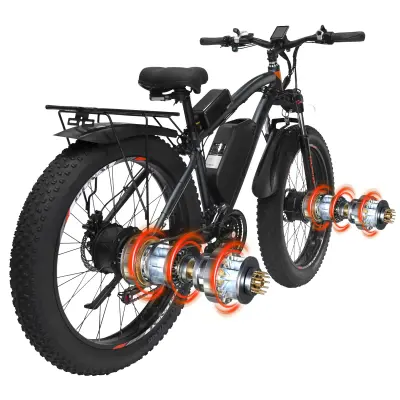 GUNAI GN88 električno kolo 2000 W 23 Ah z dvojnim motorjem Fat E-Bike Top 50 km/h - sivo