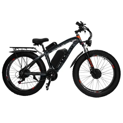 GUNAI GN88 2000W dvomotorno 48V 23Ah 26-palčno električno kolo z debelo pnevmatiko gorsko električno kolo za moške