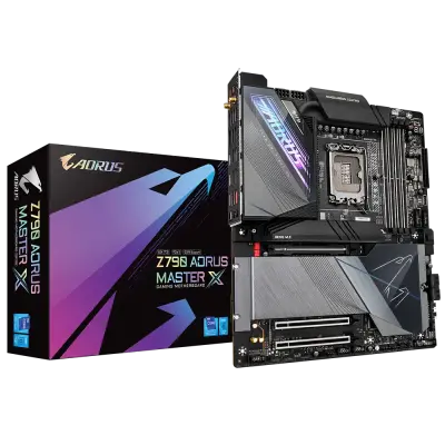 GIGABYTE Z790 AORUS MASTER X, DDR5, SATA3, USB3.2Gen2x2, DP, 10GbE, WIFI 7, LGA1700 E-ATX