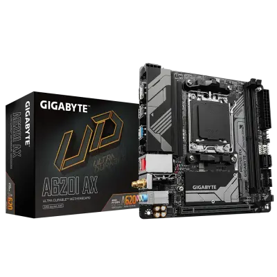 GIGABYTE A620I AX, DDR5, SATA3, USB3.2Gen2, DP, AM5 mini ITX