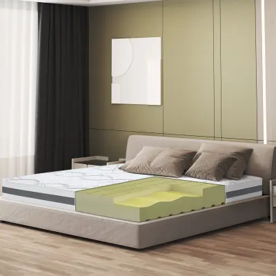 Dvoposteljna Vzmetnica King-Size 180x200 Memory Premium Quality | Višina 20 cm | Izdelano v Italiji