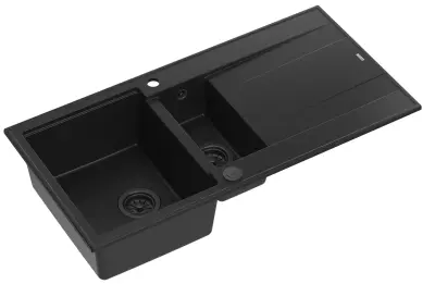 Quadron Pomivalno korito EVAN 156 GraniteQ, črn