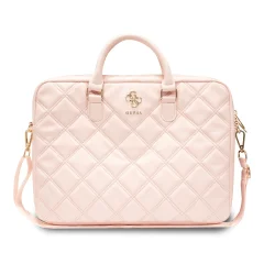 Torba za prenosnike Guess 4G Quilted Pink, do 16&quot;
