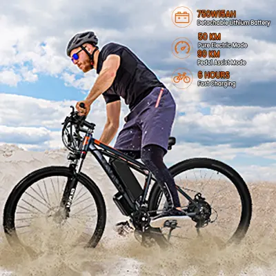 GUNAI GN29 Električno kolo 48V 15Ah Baterija 750W Motor 29*2.1inch Pnevmatike 50-90KM Kilometrina 130KG Največja obremenitev
