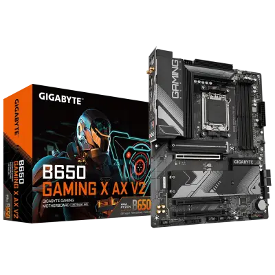 GIGABYTE B650 GAMING X AX V2, DDR5, SATA3, USB3.2Gen2x2, DP, 2.5GbE, WiFi 6E, AM5 ATX