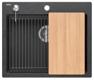 Quadron Set korita in armature KURT 110 + ANDY, črn