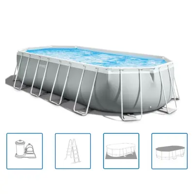 Intex Bazen Prism Frame ovalen 610x305x122 cm 26798GN