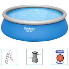 Bestway Napihljiv bazen Fast Set okrogel 457x122 cm