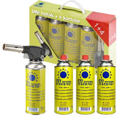 Univerzalni gostinski plinski gorilnik Creme Brulle 1kW SET