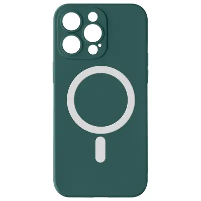 Ovitek MagSafe za iPhone 15 Pro Max, Soft Touch, Fast Mag Cover Series - temno zelen