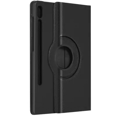 Ovitek za Samsung Tab S9 Plus, pokoncno/ležece vrtljivo preklopno stojalo - crn
