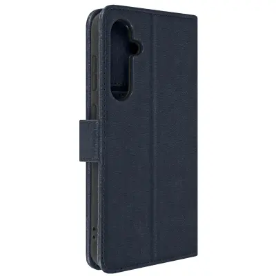 Galaxy S23 FE Wallet Case Video Support, serija Chesterfield - modra