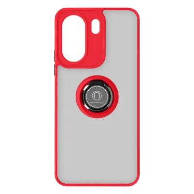 Etui za Redmi 13C in Poco C65 Metal Ring Ringrip Support, Rde?a