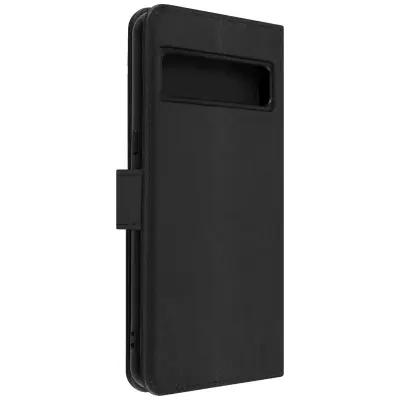 Google Pixel 8 Pro Wallet Case Video Support, serija Chesterfield - crna