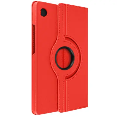 Ovitek za Samsung Galaxy Tab A9, pokoncno/ležece vrtljivo preklopno stojalo - rdec