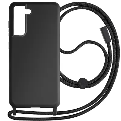 Semi-Rigid Cord Case Samsung Galaxy S21 FE, serija Corda - crna