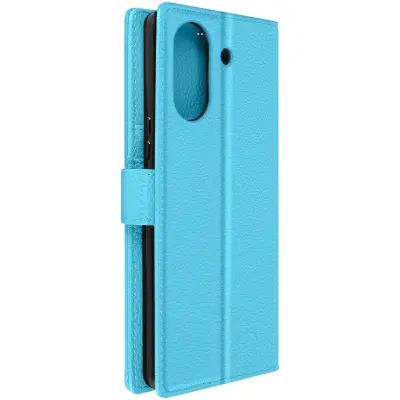 Etui za Xiaomi Redmi 13C in Poco C65 Wallet Video Support, Svetlo modra