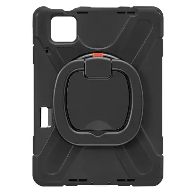 Ovitek za Xiaomi Pad 6, odporen na udarce, rocaj za naramnico - crn