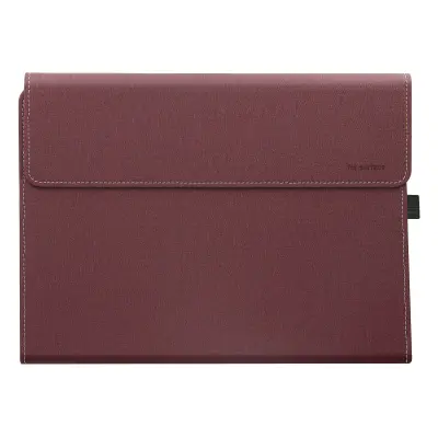 Ovitek za Microsoft Surface Pro 9, umetno usnje - kolekcija SafeStand Red