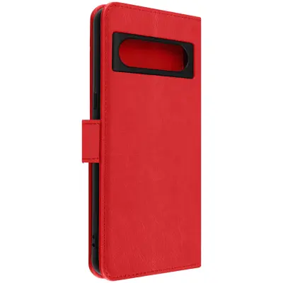 Video podpora za torbico Google Pixel 8 Wallet, serija Chesterfield - rdeca