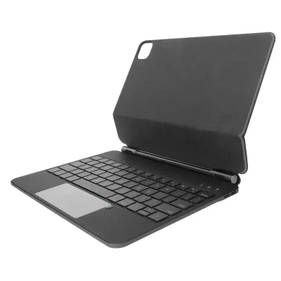 Ovitek QWERTY Bluetooth tipkovnica za iPad Air 5 (2022) in iPad Air 4 (2020) - crn