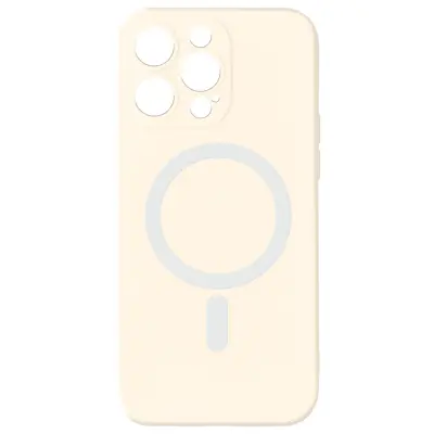 Ovitek MagSafe za iPhone 15 Pro Max, Soft Touch, Fast Mag Cover Series - umazano bel