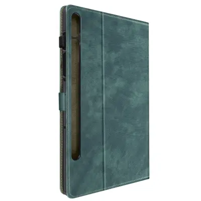 Video Support Wallet Flip Case, zelena str. Samsung Tab S9 in S9 FE