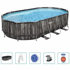 Bestway Bazen Power Steel ovalen 488x305x107 cm