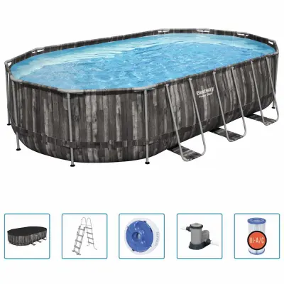 Bestway Bazen Power Steel ovalen 488x305x107 cm