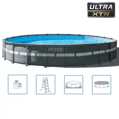 Intex Bazen Ultra XTR Frame okrogel 732x132 cm 26340GN