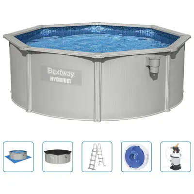 Bestway Prostostoječi bazen z okvirjem Hydrium okrogel 360x120 cm
