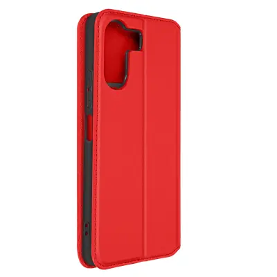 Etui za Redmi 13C in Poco C65, magnetno preklopno držalo za kartice, Rde?a