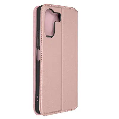 Etui za Redmi 13C in Poco C65, magnetno preklopno držalo za kartice, Roza