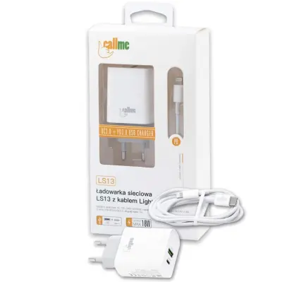 Polnilec 18W USB 3.0 in USB-C + Apple iPhone Lightning 8-polni kabel za telefon 1m