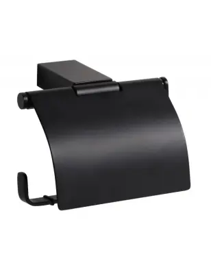 NERO držalo za toaletni papir iz črne medenine 13 x9,5 x9 cm