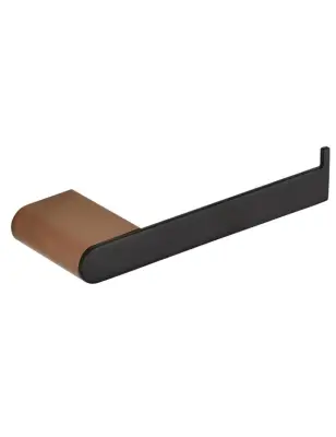 GALLA držalo za toaletni papir iz črne in zlate medenine 15,5 x6 x3 cm