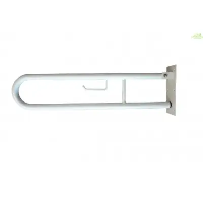 HELP 900 U držalo za roke v beli barvi z držalom za toaletni papir 91,6 cm