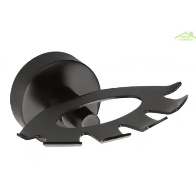 DARK črno medeninasto držalo za zobne ščetke 105x54x89 mm