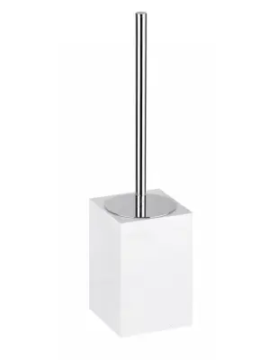 GAMMA straniščna krtača iz mat bele smole 38,5 x9,2 x9,2 cm