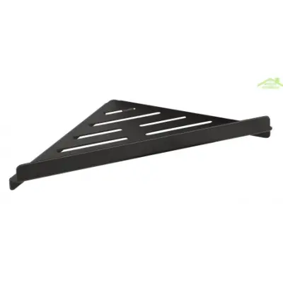 Medeninast stenski nosilec za milo v kotu DARK 26,2x3,5x14,2 cm